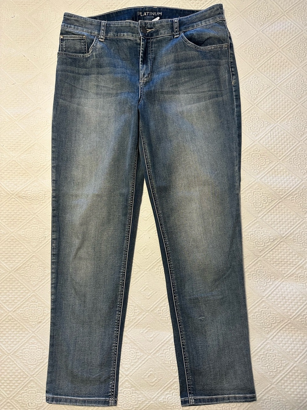Chico’s Ultimate Fit Straight Leg Medium Blue Jeans - Size 1.5/US10R
